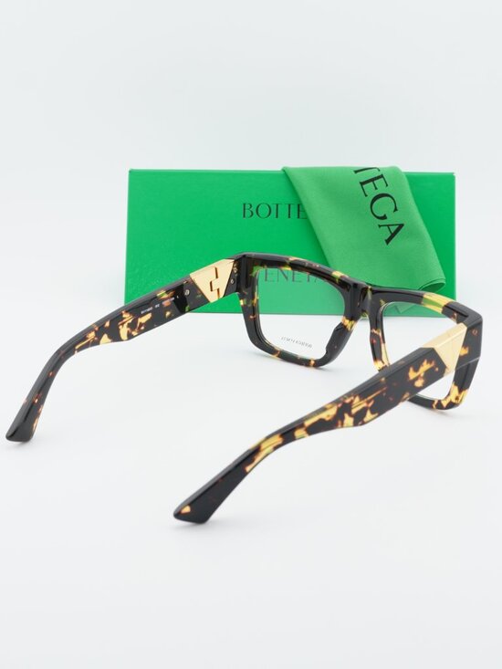 Bottega Veneta BV1180O 002 Rectangle Eyeglasses 52mm – Havana